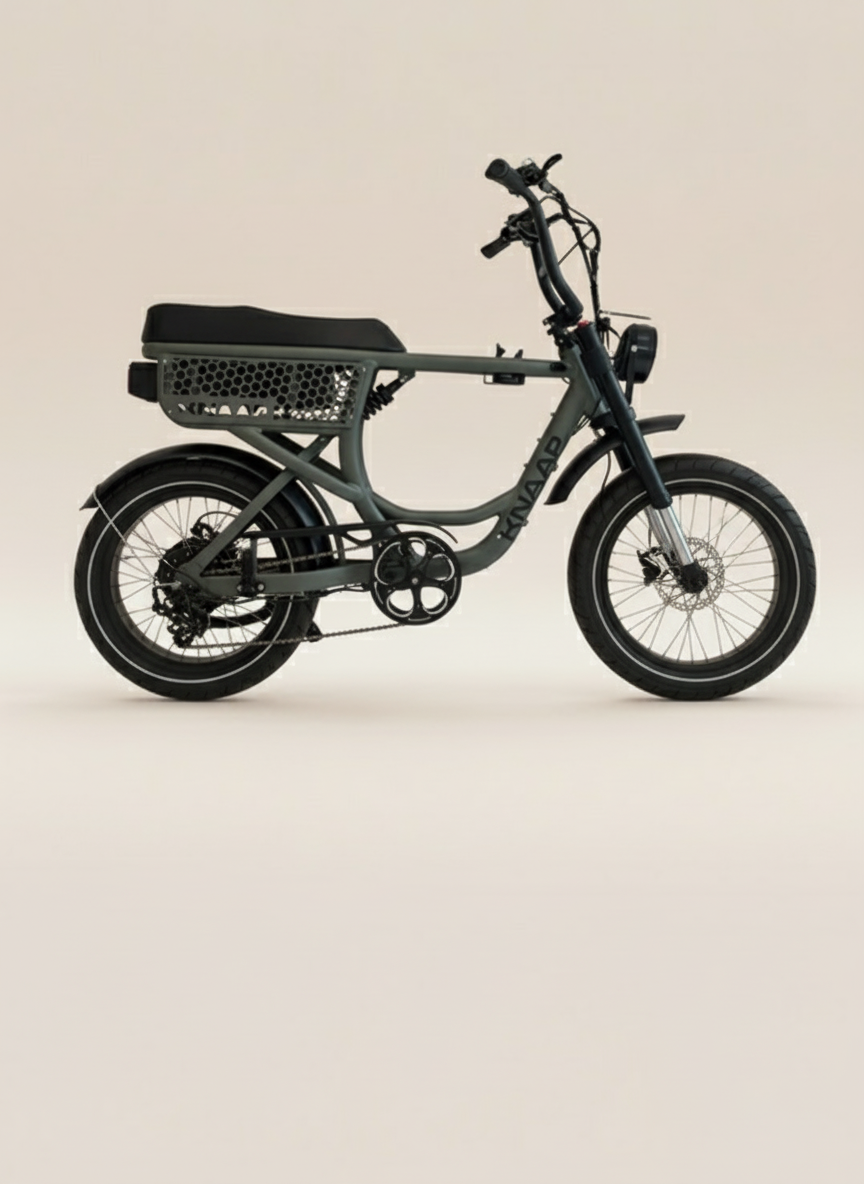 Dark green KNAAP bike - background replacement