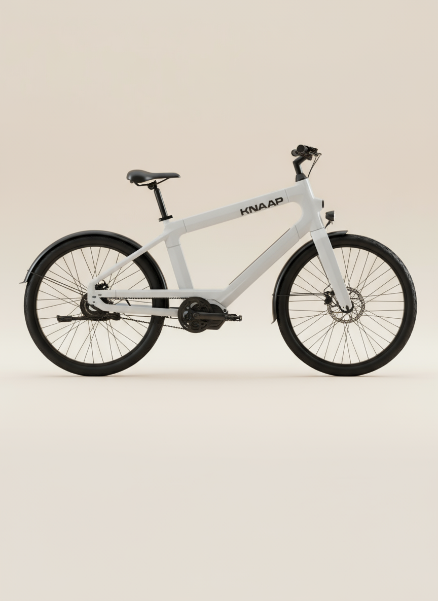 White KNAAP bike with beige background